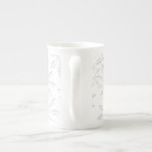 Snowflake Print Porselein Kop (Achterkant)