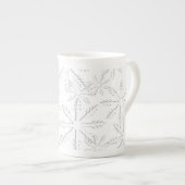 Snowflake Print Porselein Kop (Voorkant rechts)