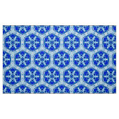 Snowflake Quit Pattern - Cobalt Blue en White Stof (Fat Quarter)