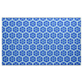 Snowflake Quit Pattern - Cobalt Blue en White Stof (Yard (91,4 cm))