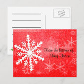 Snowflake Recipe Card Briefkaart (Voorkant / Achterkant)