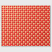 Snowflake Red Bandana inpakpapier (Vlak)