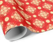Snowflake Red Bandana inpakpapier (Rol Hoek)