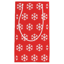 Snowflake Red kerstcadeautas Klein Cadeauzakje