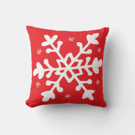 Snowflake Red Kerstmis Kussen