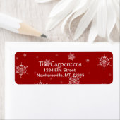Snowflake retouradres-labels etiket (Insitu)