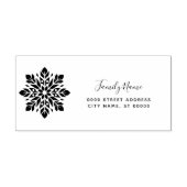 Snowflake Retouradres Zelfinktstempel Zelfinktende Stempel (Design)