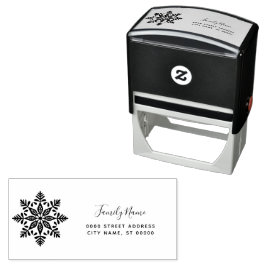 Snowflake Retouradres Zelfinktstempel Zelfinktende Stempel