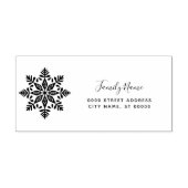Snowflake Retouradres Zelfinktstempel Zelfinktende Stempel (Design)