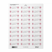 Snowflake Retouradreslabels Etiket (Full Sheet)