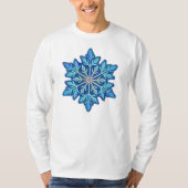 SNOWFLAKE-Retro  sneeuwvlok, wintersport T-shirt (Voorkant)