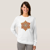 SNOWFLAKE-Retro  sneeuwvlok, wintersport T-shirt (Voorkant volledig)