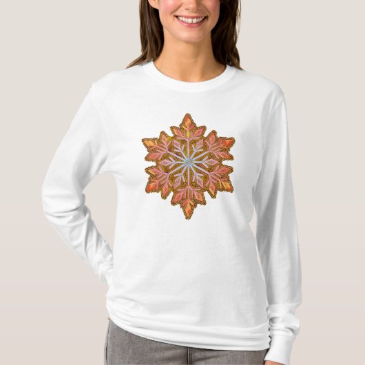 SNOWFLAKE-Retro  sneeuwvlok, wintersport T-shirt (Voorkant)
