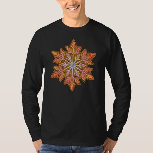 SNOWFLAKE-Retro sneeuwvlok, wintersport T-shirt (Voorkant)