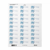 Snowflake Return Address Labels (Full Sheet)