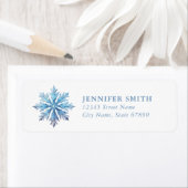 Snowflake Return Address Labels (Insitu)