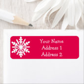 Snowflake Return Address Labels (Insitu)