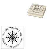 Snowflake Return-adres Rubberstempel (Gestempeld)