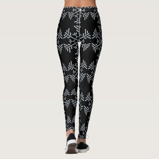 Snowflake Rhinestone Leggings Design (Achterkant)