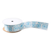 Snowflake Ribbon Satijnen Lint (Spoel)