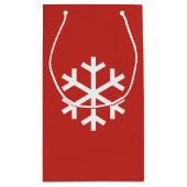 Snowflake, rode kersttas klein cadeauzakje (Achterkant)