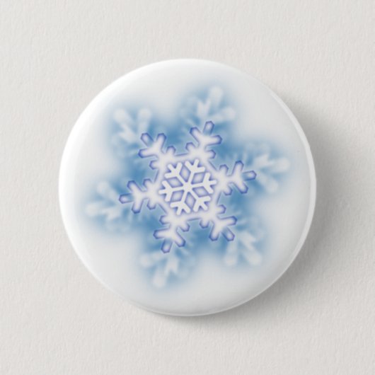 Snowflake Ronde Button 5,7 Cm (Voorkant)