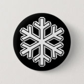 Snowflake Ronde Button 5,7 Cm (Voorkant)