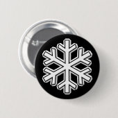 Snowflake Ronde Button 5,7 Cm (Voorkant /achterkant)