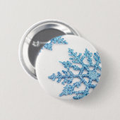 Snowflake Ronde Button 5,7 Cm (Voorkant /achterkant)