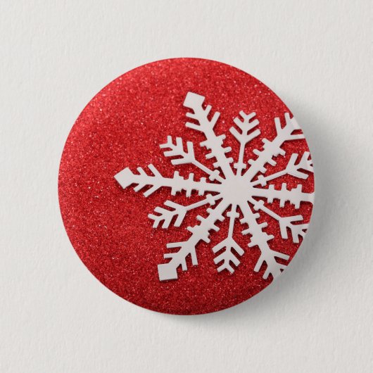 Snowflake Ronde Button 5,7 Cm (Voorkant)