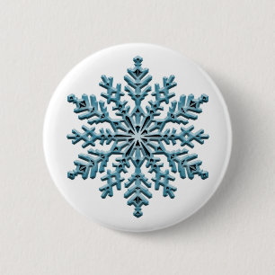 Snowflake Ronde Button 5,7 Cm