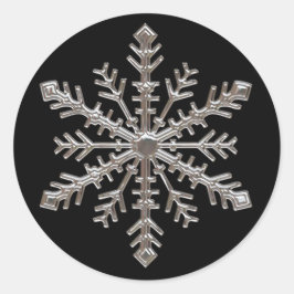 Snowflake Ronde Sticker