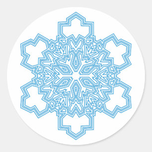 Snowflake Ronde Sticker