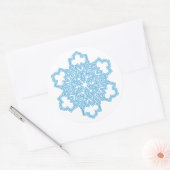 Snowflake Ronde Sticker (Envelop)