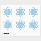 Snowflake Ronde Sticker (Vel)