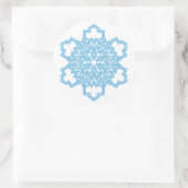 Snowflake Ronde Sticker (Tas)