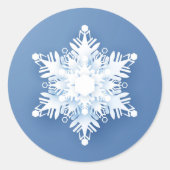 Snowflake Ronde Sticker (Voorkant)