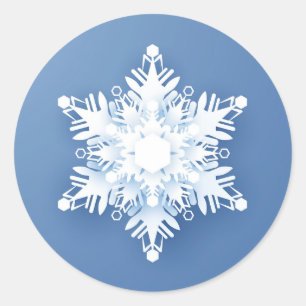Snowflake Ronde Sticker