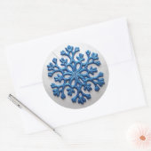 Snowflake Ronde Sticker (Envelop)