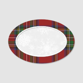 Snowflake Royal Stewart Play Name Tag