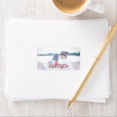 Snowflake roze, stijlvol kerstcadeautje etiket (Insitu)