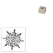 Snowflake Rubber Stempel (Gestempeld)