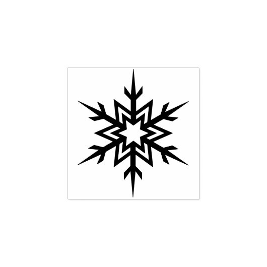 Snowflake Rubber Stempel (Afrduk)