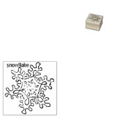 Snowflake Rubberstempel (Gestempeld)