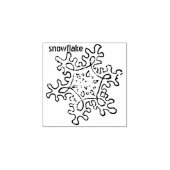Snowflake Rubberstempel (Afrduk)