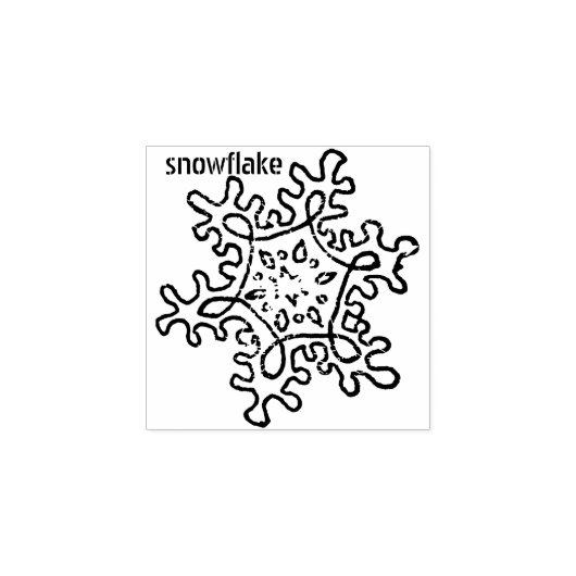 Snowflake Rubberstempel (Afrduk)