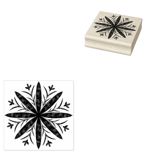 Snowflake Rubberstempel (Gestempeld)