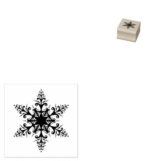 Snowflake Rubberstempel (Gestempeld)