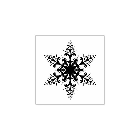 Snowflake Rubberstempel (Afrduk)