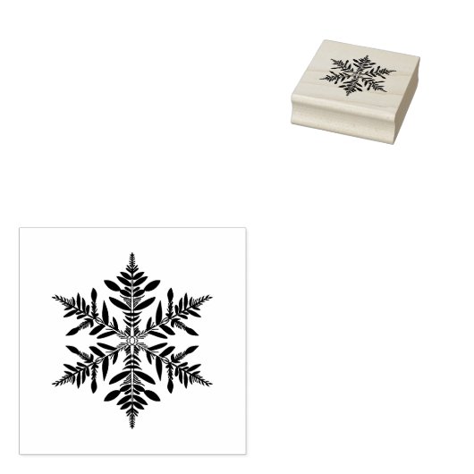 Snowflake Rubberstempel (Gestempeld)